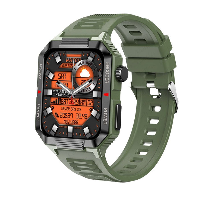 Montre connectée de fitness GPS premium avec écran HD de 1,99 pouce, fréquence cardiaque, pression artérielle, ECG, surveillance de l'oxygène dans le sang – Appels Bluetooth, NFC, plus de 100 modes d'exercice, étanche