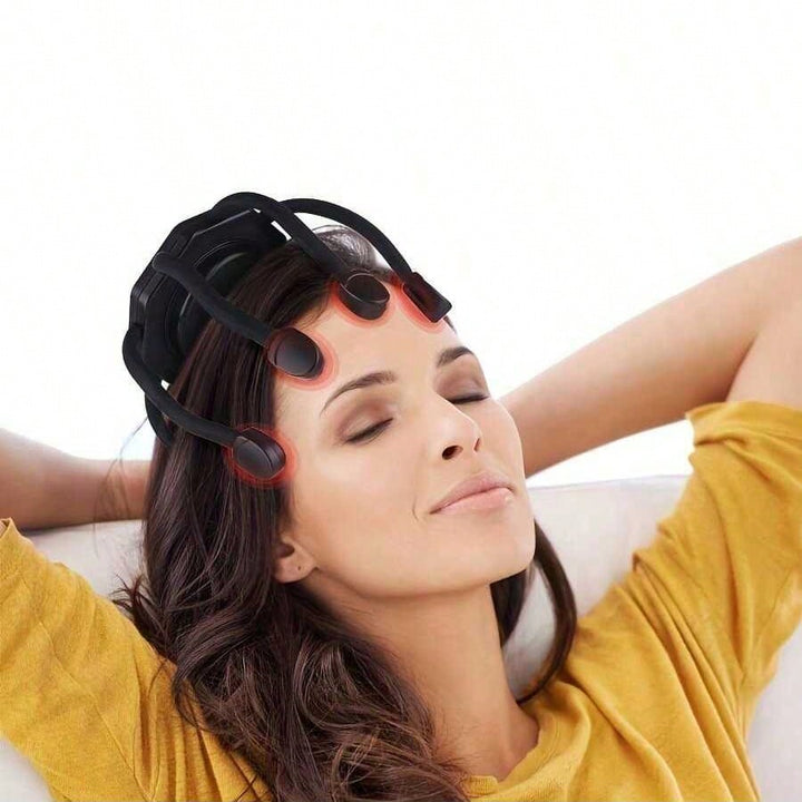 Premium Electric Scalp Massager - Cordless 12-Claw Rechargeable Head Relaxer with 3 Vibration Modes & USB Charging