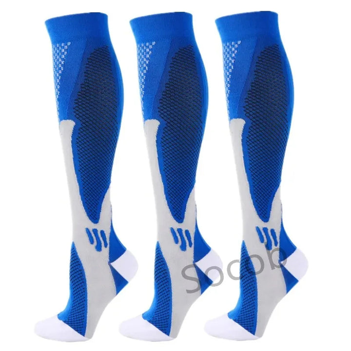 Chaussettes de Compression Premium pour Hommes et Femmes – Chaussettes Élastiques de Sport, de Course, de Randonnée, de Grossesse et de Vol pour Varices, Jambes Gonflées, Soutien au Marathon