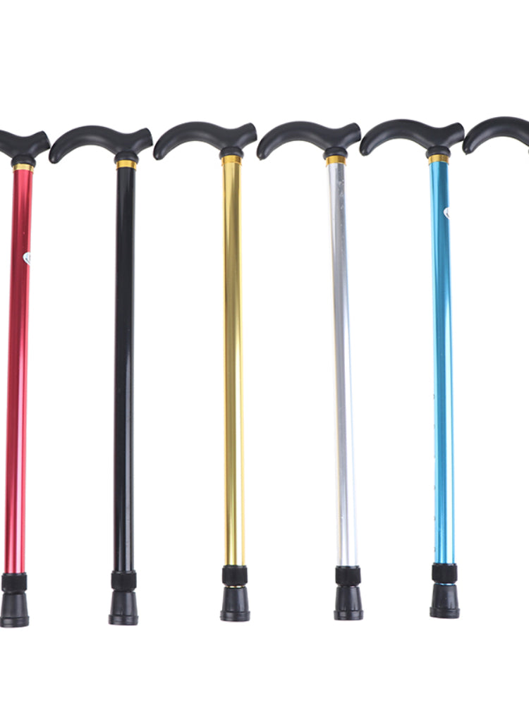 Canne de marche réglable premium – béquille anti-dérapante et anti-choc en 2 sections pour seniors, en alliage d'aluminium léger, base en caoutchouc antidérapante, hauteur réglable de 75 à 90 cm pour la randonnée et le soutien quotidien