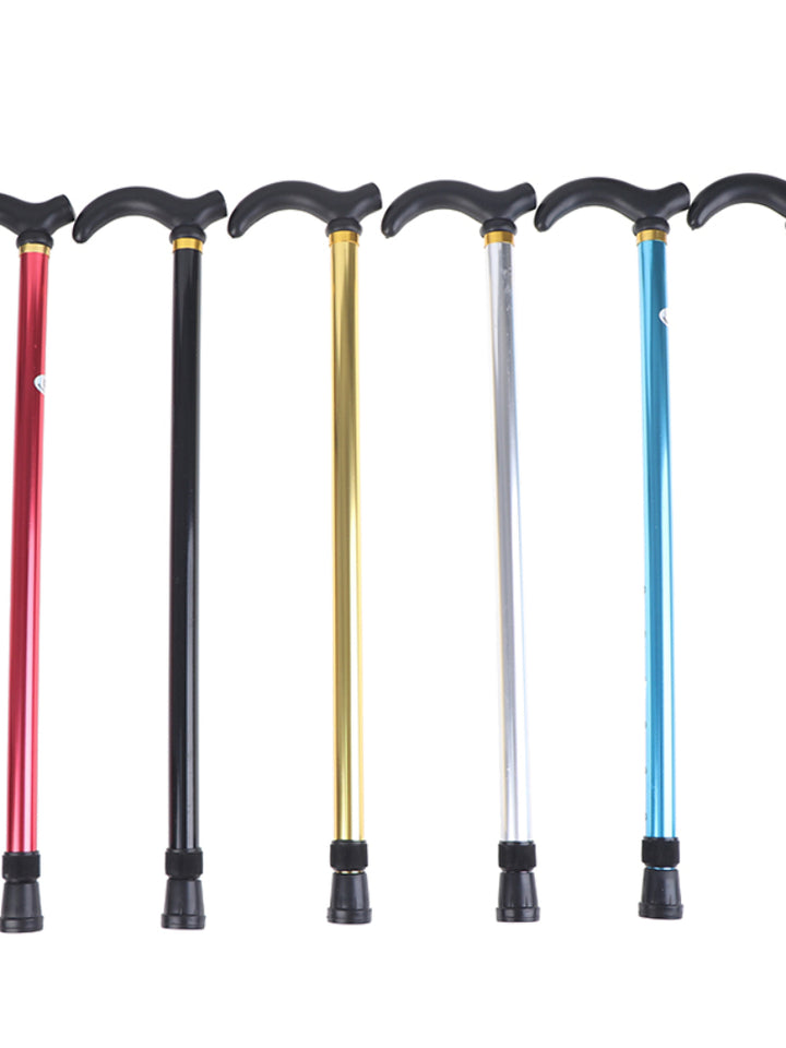 Canne de marche réglable premium – béquille anti-dérapante et anti-choc en 2 sections pour seniors, en alliage d'aluminium léger, base en caoutchouc antidérapante, hauteur réglable de 75 à 90 cm pour la randonnée et le soutien quotidien