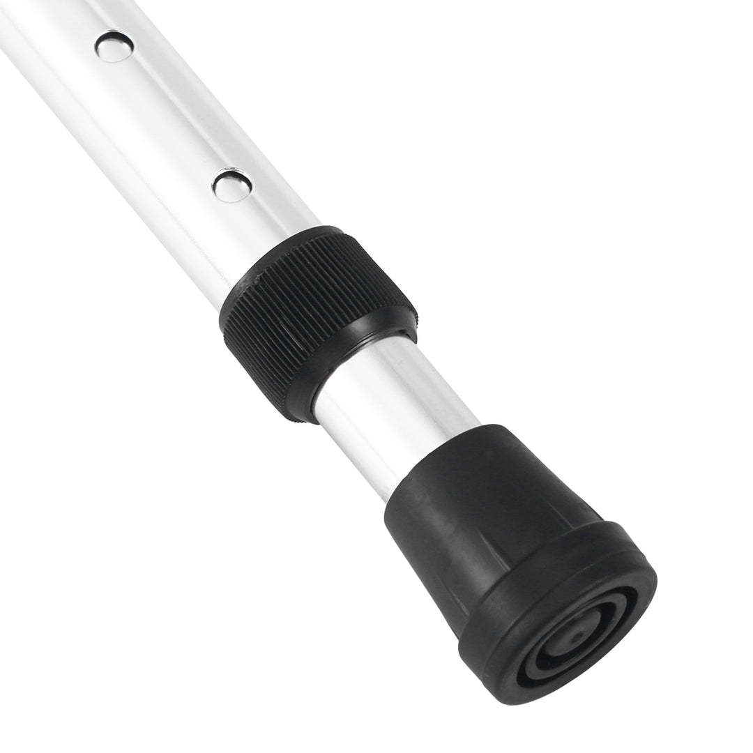 Canne de marche réglable premium – béquille anti-dérapante et anti-choc en 2 sections pour seniors, en alliage d'aluminium léger, base en caoutchouc antidérapante, hauteur réglable de 75 à 90 cm pour la randonnée et le soutien quotidien