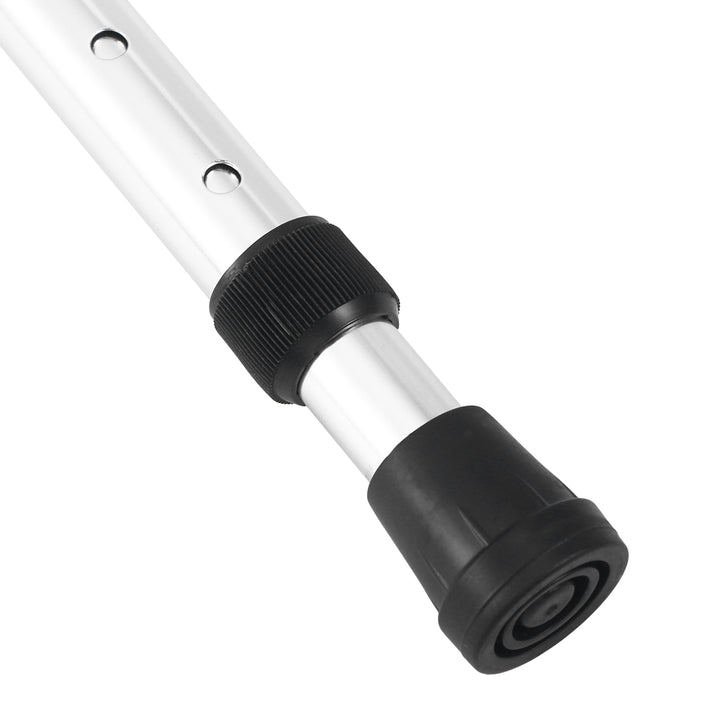 Canne de marche réglable premium – béquille anti-dérapante et anti-choc en 2 sections pour seniors, en alliage d'aluminium léger, base en caoutchouc antidérapante, hauteur réglable de 75 à 90 cm pour la randonnée et le soutien quotidien