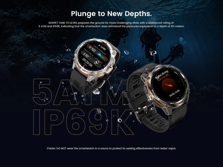 Montre intelligente GPS Ultra Premium pour hommes, tracker de fitness AMOLED 470mAh, Bluetooth, montre numérique avec AOD, moniteur de fréquence cardiaque, tracker d'activité et plus.