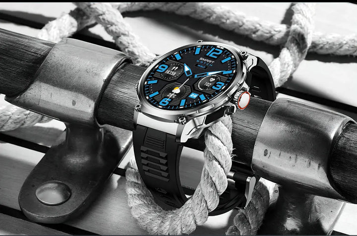 Montre intelligente Ultra HD de 1,85 pouce Premium – Suivi GPS, appels Bluetooth, batterie de 710 mAh, moniteur de fitness et de santé, traqueur d'activité, compatible avec iOS, Android