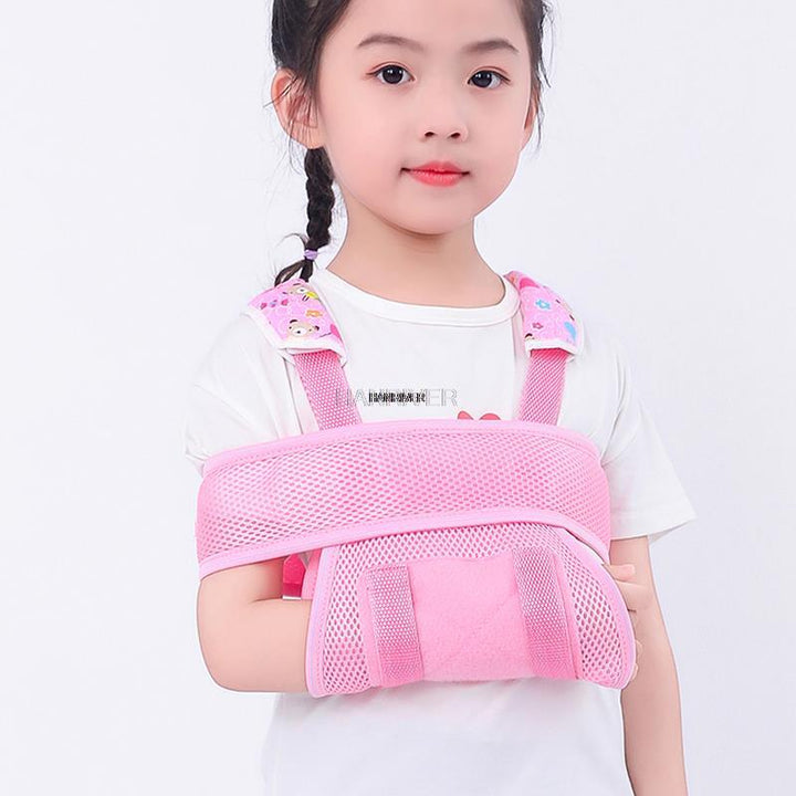 Écharpe de bras pour enfants premium pour immobilisation de l'avant-bras et de l'épaule fracturés - Support ajustable, respirant et sans latex pour le confort et la récupération (tailles XXS, XS)