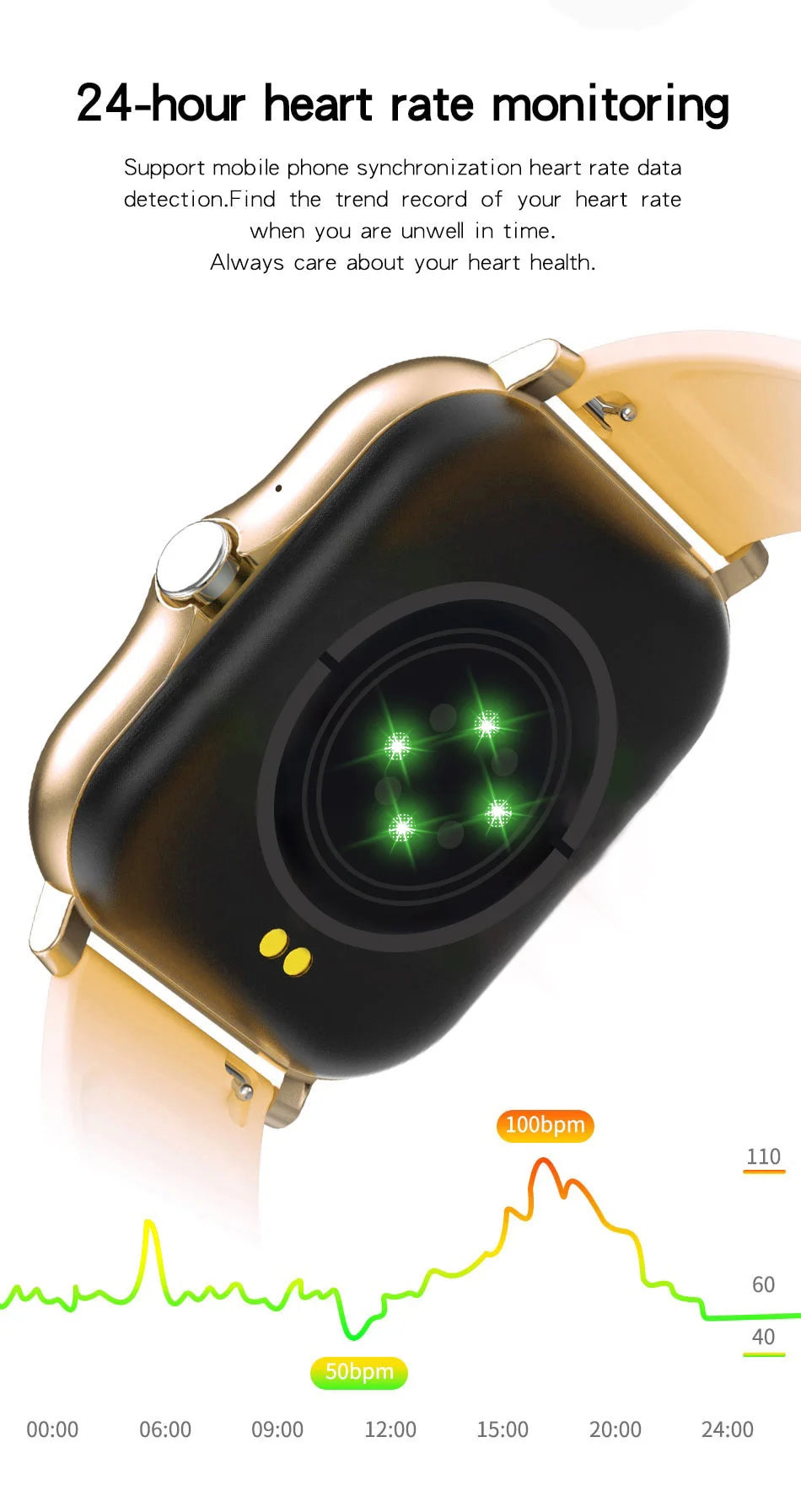 Montre Connectée de Luxe Android OS - 1.44" Écran Couleur Tactile Complet, Bluetooth, Cadran Personnalisé, pour Hommes et Femmes, Montre Intelligente avec Fonction Appel
