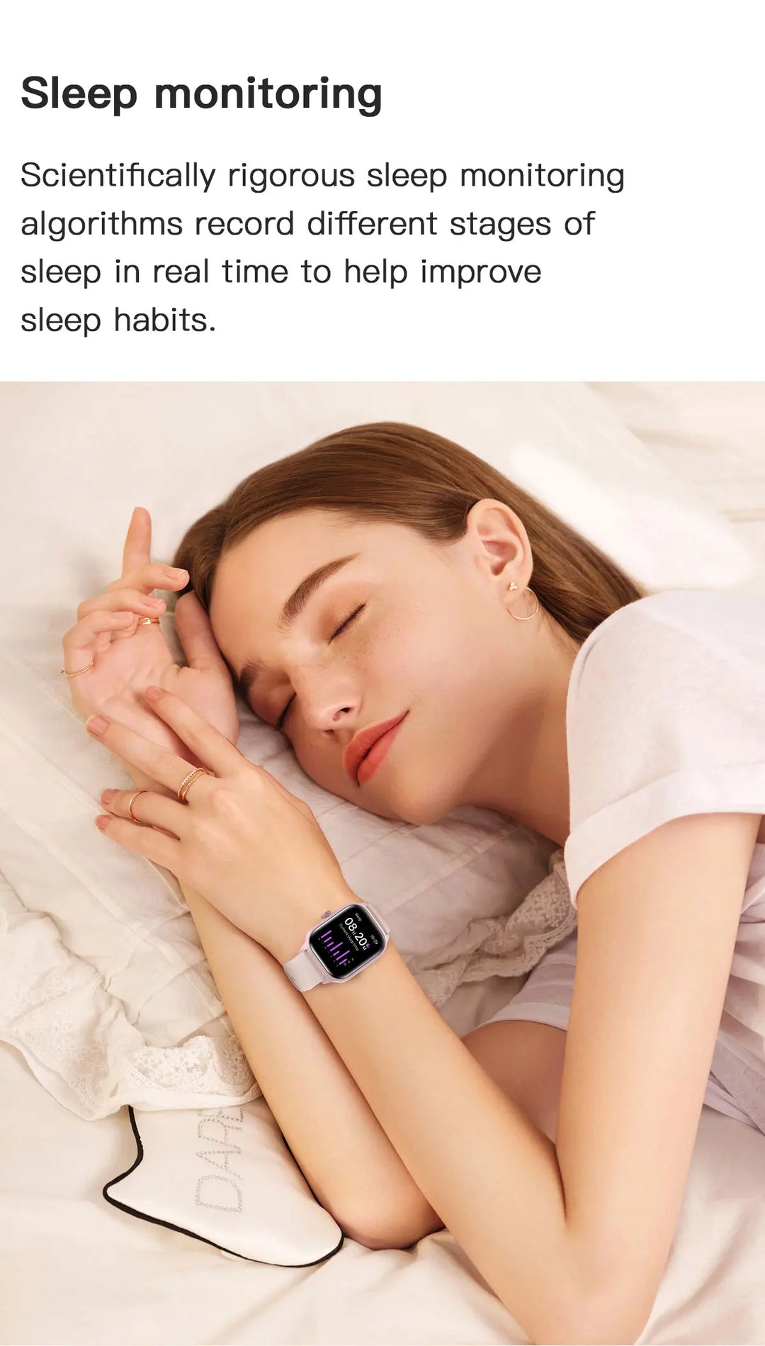 Montre Connectée de Luxe Android OS - 1.44" Écran Tactile Complet, Appels Bluetooth, Contrôle de Musique, Suivi de Fitness pour Hommes et Femmes, Moniteur de Santé