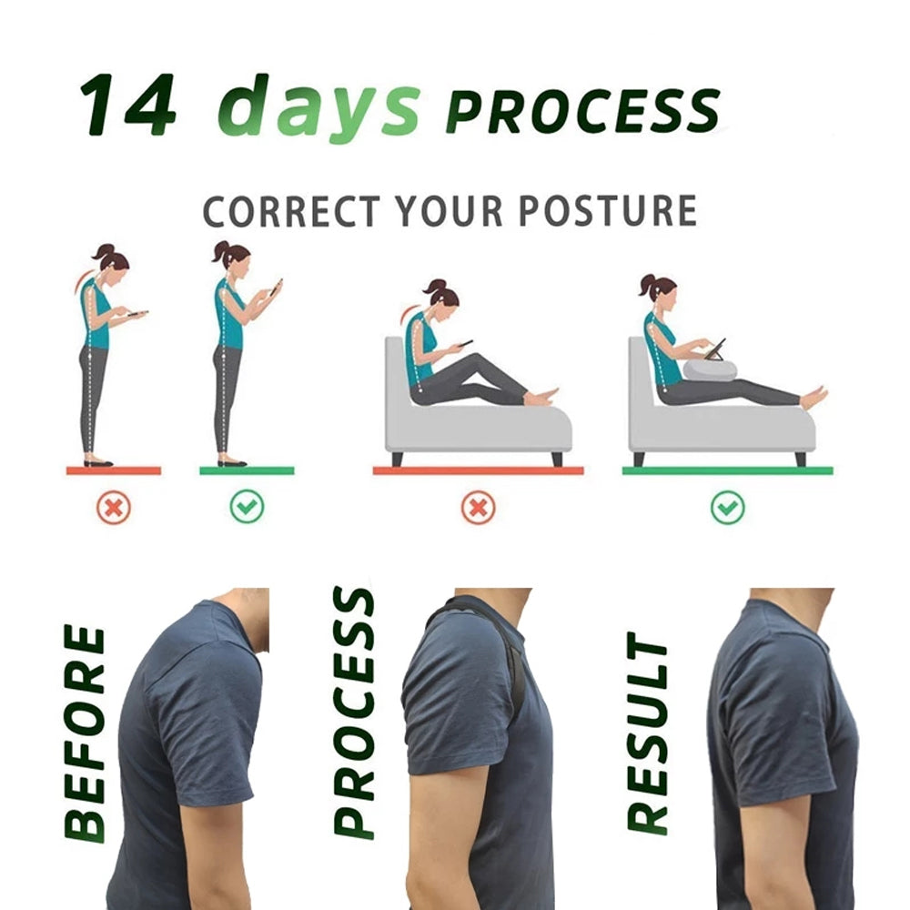 Premium Adjustable Back Posture Corrector Belt for Posture Support & Alignment – Anti-Camel Correction, Breathable Design,  
