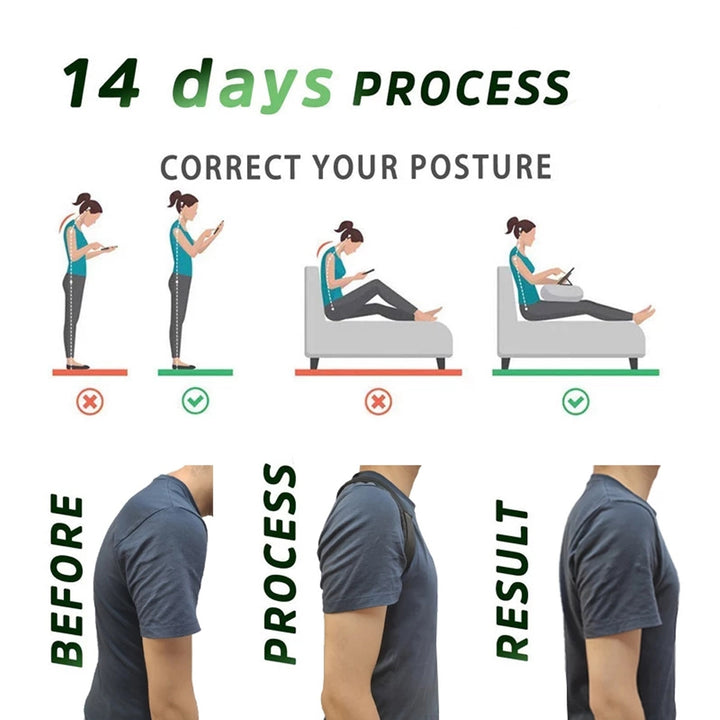 Premium Adjustable Back Posture Corrector Belt for Posture Support & Alignment – Anti-Camel Correction, Breathable Design,  