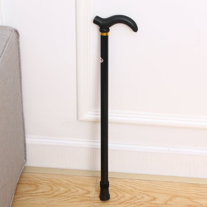 Canne de marche réglable premium – béquille anti-dérapante et anti-choc en 2 sections pour seniors, en alliage d'aluminium léger, base en caoutchouc antidérapante, hauteur réglable de 75 à 90 cm pour la randonnée et le soutien quotidien