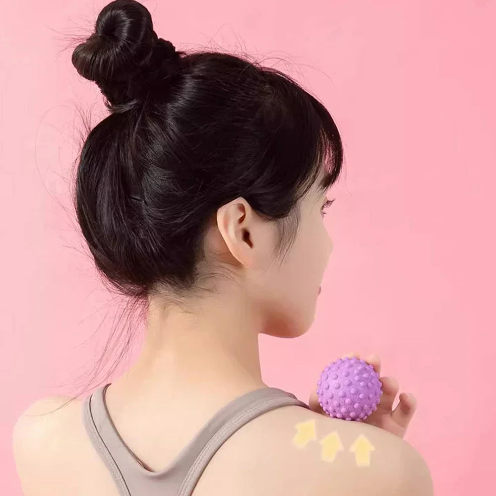 Premium TPE Trigger Point Massage Ball - Yoga, Foot & Leg Acupoint Roller for Muscle Relaxation, 5cm Diameter, Lightweight