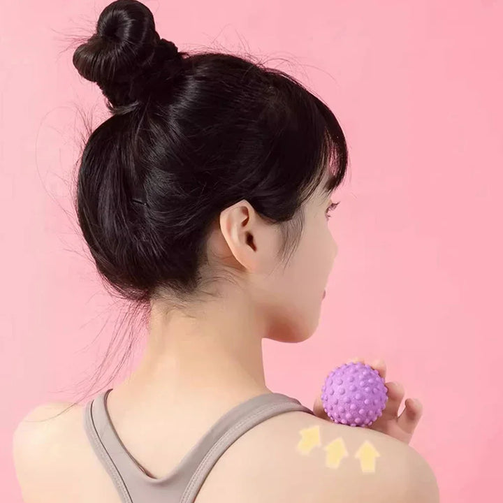 Premium TPE Trigger Point Massage Ball - Yoga, Foot & Leg Acupoint Roller for Muscle Relaxation, 5cm Diameter, Lightweight