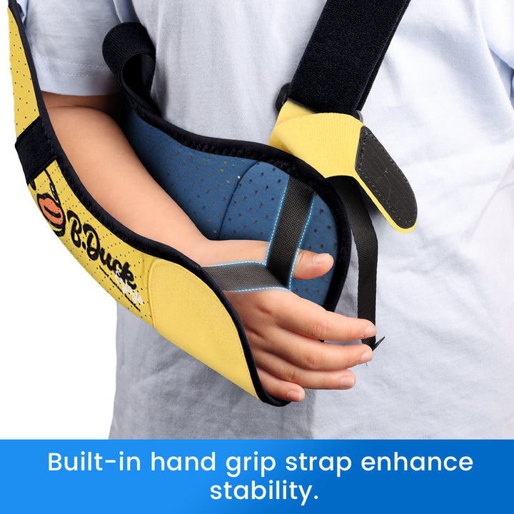 Écharpe de bras pour enfants premium pour immobilisation de l'avant-bras et de l'épaule fracturés - Support ajustable, respirant et sans latex pour le confort et la récupération (tailles XXS, XS)
