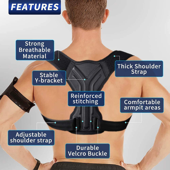 Premium Adjustable Back Posture Corrector Belt for Posture Support & Alignment – Anti-Camel Correction, Breathable Design,  