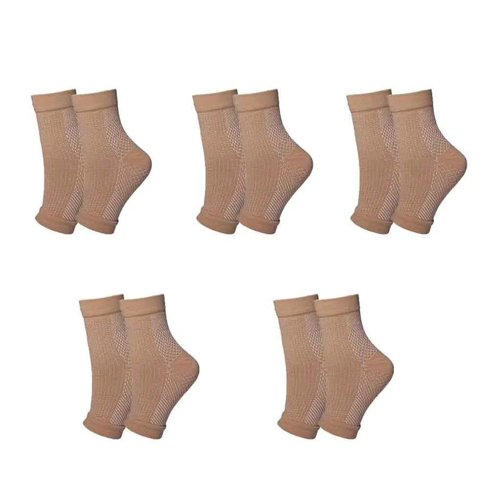 Manchons de Compression Premium pour Cheville – Attelle Sportive Respirante pour Hommes et Femmes, Protection pour la Course et en Extérieur, 1/3/5 Paires, Ajustement Réglable, Support Confortable