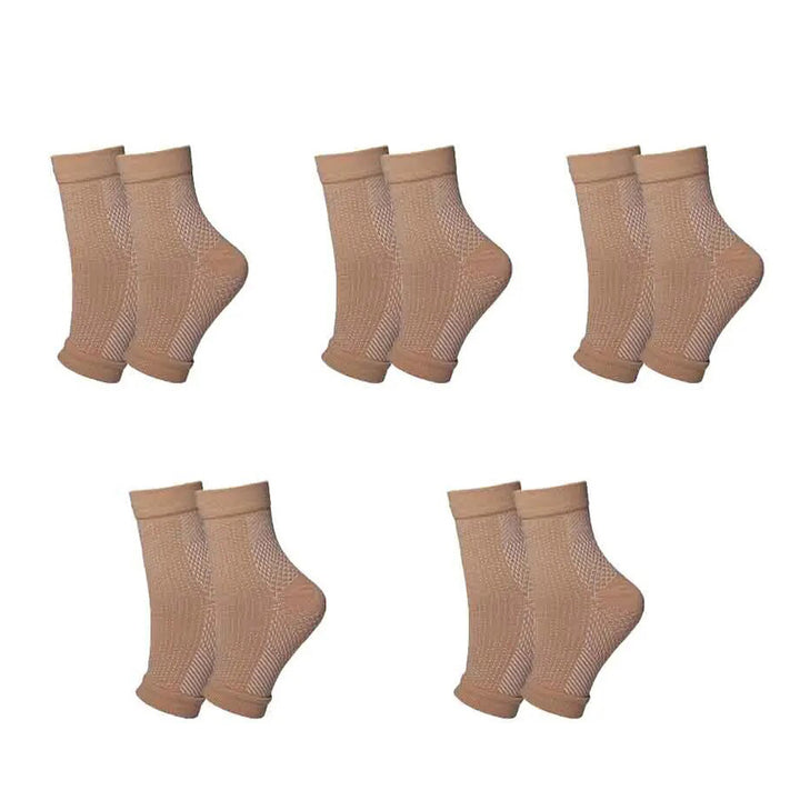 Manchons de Compression Premium pour Cheville – Attelle Sportive Respirante pour Hommes et Femmes, Protection pour la Course et en Extérieur, 1/3/5 Paires, Ajustement Réglable, Support Confortable