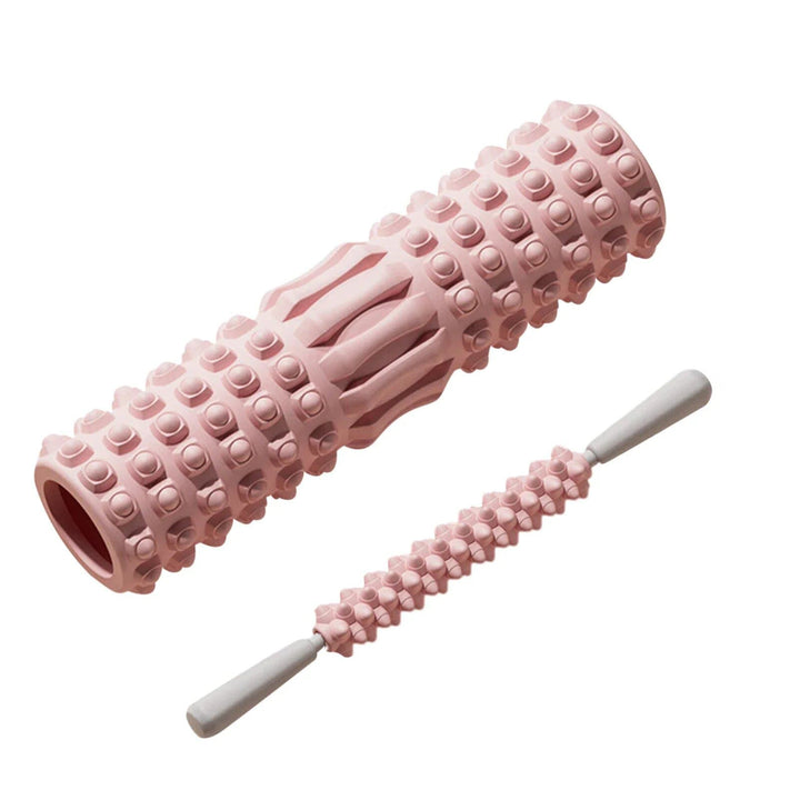Rouleau de mousse premium pour massage musculaire – Outil d'étirement de yoga et de Pilates à densité moyenne, idéal pour le dos, les jambes, les bras et les hanches, rouleau corporel en profondeur pour la remise en forme et la récupération