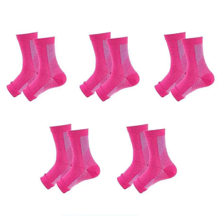 Manchons de Compression Premium pour Cheville – Attelle Sportive Respirante pour Hommes et Femmes, Protection pour la Course et en Extérieur, 1/3/5 Paires, Ajustement Réglable, Support Confortable