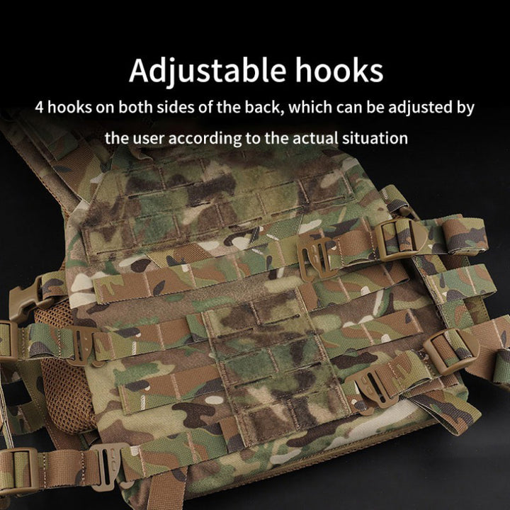 Premium Tactical Hunting Vest – Outdoor K19 Plate Carrier with MOLLE, Quick Release & Adjustable Cummerbund, Airsoft & 