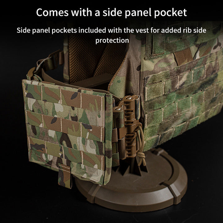 Premium Tactical Hunting Vest – Outdoor K19 Plate Carrier with MOLLE, Quick Release & Adjustable Cummerbund, Airsoft & 