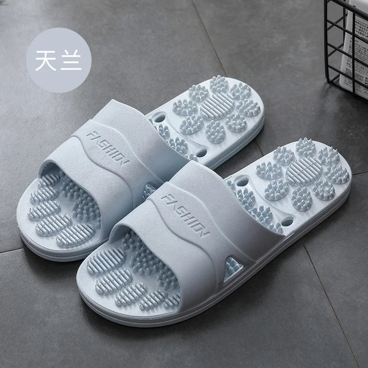 Premium Extra Large Acupoint Massage Slippers – Non-Slip Hollow Design for Indoor Home and Bathroom Use, Comfortable Sole Support for Men and Women, Ideal for Relaxation and Foot Therapy