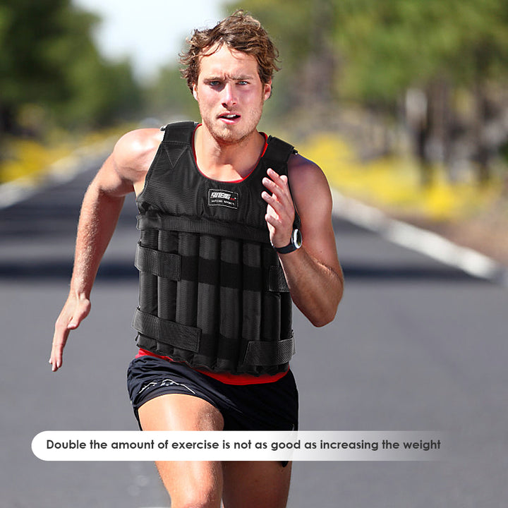 Premium Adjustable Weight Vest for Running, Jogging & Workout – 3kg, 15kg, 35kg Options, Fitness Exercise Jacket with Secure 