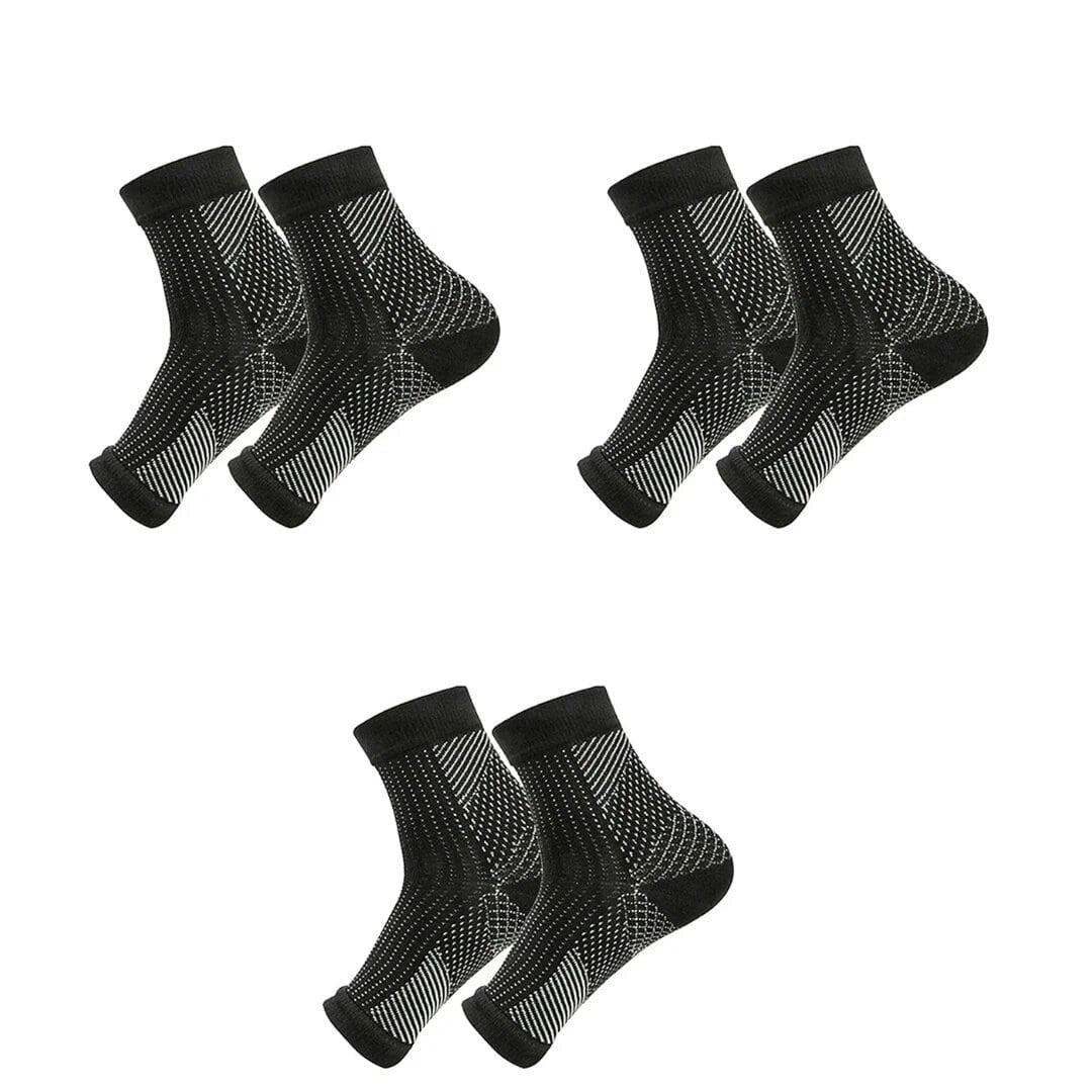 Manchons de Compression Premium pour Cheville – Attelle Sportive Respirante pour Hommes et Femmes, Protection pour la Course et en Extérieur, 1/3/5 Paires, Ajustement Réglable, Support Confortable