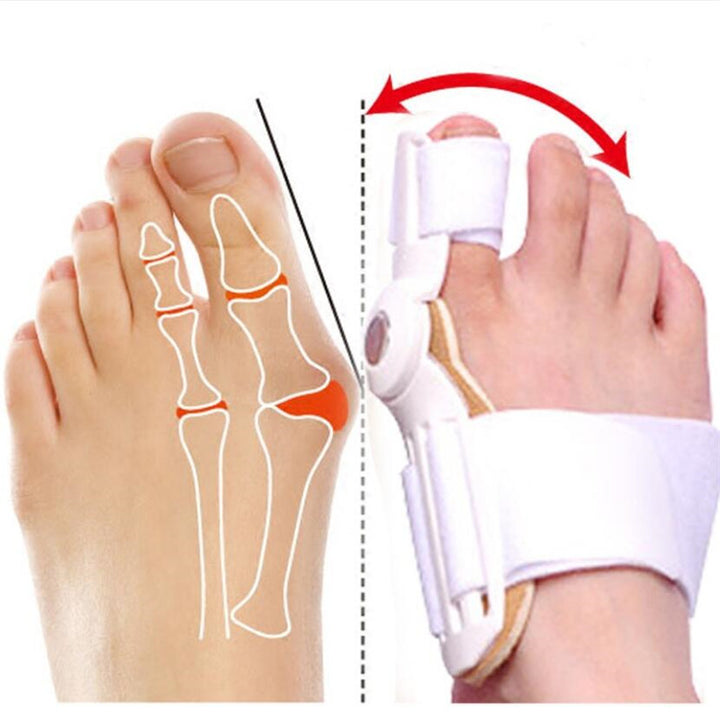 Premium OrthoApedic Bunion Corrector for Hallux Valgus, 2Pcs Adjustable Toe Straightener Splint, Big Toe Alignment & Foot 