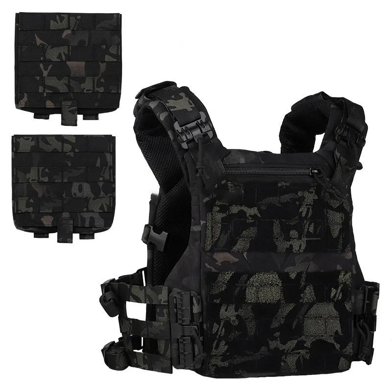 Premium Tactical Hunting Vest – Outdoor K19 Plate Carrier with MOLLE, Quick Release & Adjustable Cummerbund, Airsoft & 