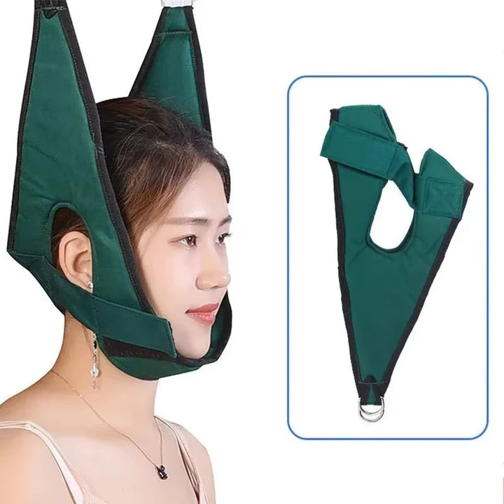 Dispositif de traction cervicale de haute qualité pour un usage domestique, hamac de traction pour le cou à suspendre au-dessus de la porte, soulagement de la douleur et attelle de correction de la colonne vertébrale pour la thérapie physique